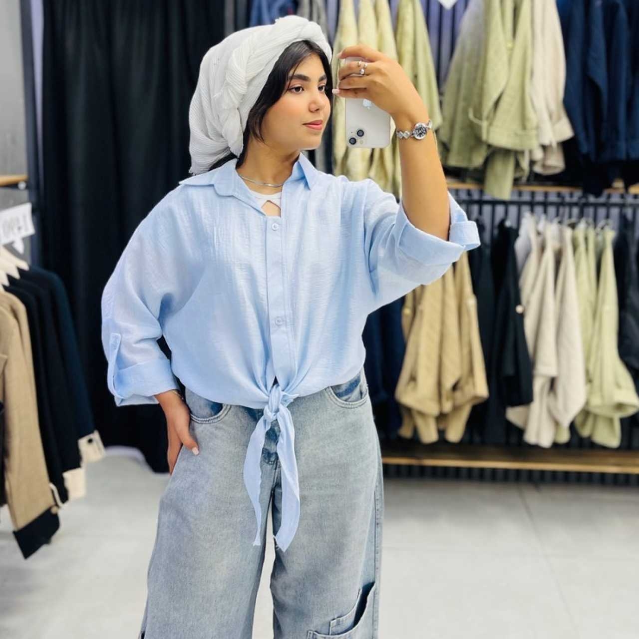 شومیز گره ای پری