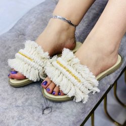 صندل دمپایی مکرومه